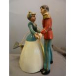 Tri-Ang 'Minic' clockwork toy of cinderella and Prince charming dancing