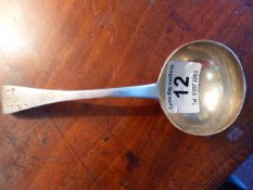 Hallmarked silver serving ladle - Total weight 71.2g