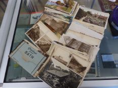 Large collection of various vintage postcards on local areas.