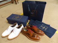 Trickers - Pair of Brogues (worn only a couple of times) Pair of White leather brogues. Along with