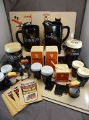 Advertising Ware - Guinness condiment set - Salt and Pepper and sugar pot. along with various