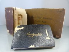 Late Victorian Autograph book c.1920's along with a Watercolour Sketchers Pocket book and one other