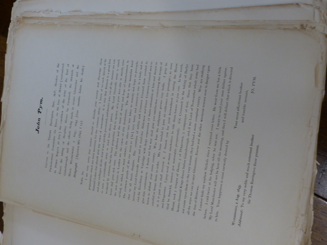 Large collection of print manuscripts to include some on Oliver Cromwell, George Eliot and others - Image 3 of 4