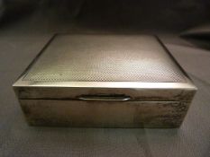 Hallmarked Silver Cigarette case by W T Toghill & Co, Birmingham 1974. Engine turned decoration to