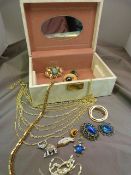 Selection of boxed costume jewellery