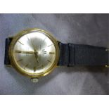 WATCHES OF SWITZERLAND LTD; a gentleman's gold plated and stainless steel backed automatic