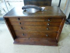 19th C oak carpenters chest