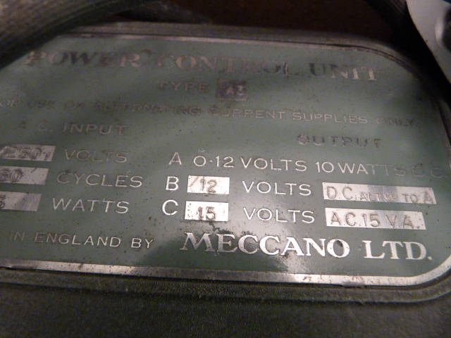 Meccano Power control unit A3 and a quantity of Tin Plate track - Image 5 of 5