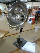 Pifco industrial heat lamp converted to a modern lamp.