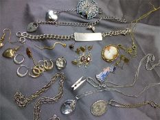 Collection of scrap silver and some gold