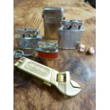 Six various vintage lighters