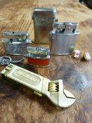 Six various vintage lighters