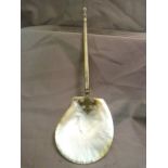 Small serving spoon with mother of Pearl bowl and Plated handle