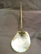 Small serving spoon with mother of Pearl bowl and Plated handle