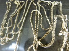 Four hallmarked silver necklaces - Total approx weight - 28.4g