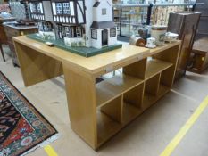 Contemporary oak Heals corner desk