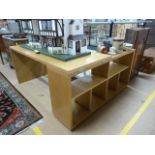 Contemporary oak Heals corner desk