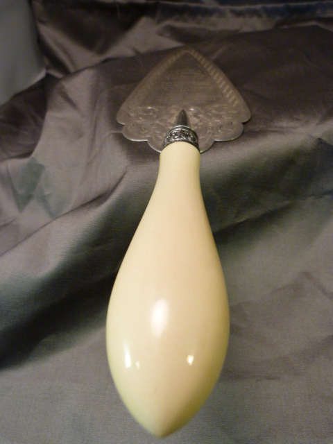 Ornamental silver Trowel with ivory handle - The spade - Birmingham hallmarked silver by T.W dated - Image 5 of 7