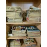 Collection of Look and Learn magazine - appears to be a full run from 1963 - 1979 - over 3 shelves