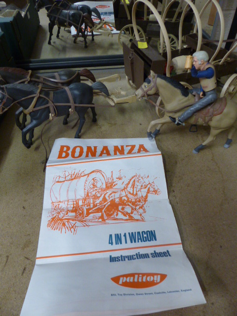Bonanza 4 in 1 Wagon by Palitoy - No box. Appears complete with instruction manual - Image 7 of 9
