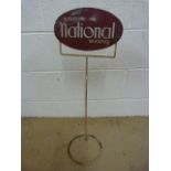 Toeman's National Stockings metal upright advertising sign