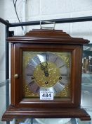 Franz Hermle German mahogany mantle clock