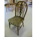 Children's Oak spindle back country chair