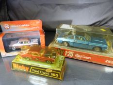 Three Boxed toy cars - Dinky Toys 165 Ford Capri in Red in original unopened packet, Dinky Scale