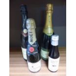 Moet and Chandon Brut Imperial half size Champagne 'Epernay-France' NM 342 272, along with two other