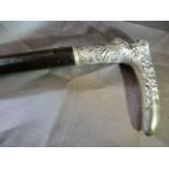 Silver plated 'Nude Lady' Walking cane