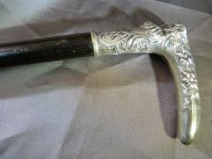 Silver plated 'Nude Lady' Walking cane