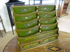 Hand painted 1930's Letter rack