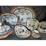Selection of Early 19th Century ironstone china bearing the Royal Coat of Arms stamp in Blue