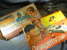 Mid Century Toy's - Flashy Flicker's Magic picture gun and a Computacar by Mettoy