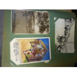 Postcard Album containing a large collection of post cards from Swanage. Mainly Edwardian