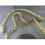 9ct Gold 71/2" long Hollow Rope Chain Bracelet approx 3.75mm wide with bolt ring clasp. Plus Another