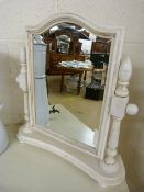 White French style dressing table and matching dressing table mirror