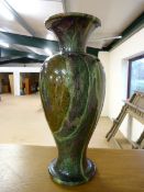 Marble effect tall flower vase