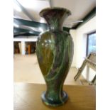 Marble effect tall flower vase