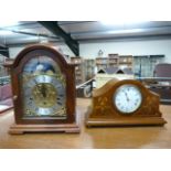 Modern Franz Hermle Mantel clock along with one other - Key in office for Franz Hermle