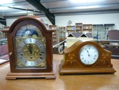 Modern Franz Hermle Mantel clock along with one other - Key in office for Franz Hermle