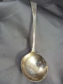 A George III silver John McFerlan ladle, London 1786, monogrammed, total weight approx. 37g