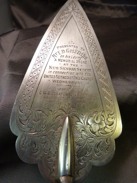 Ornamental silver Trowel with ivory handle - The spade - Birmingham hallmarked silver by T.W dated - Image 2 of 7