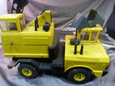 Scale Model of a Tonka Crane with two scoops