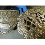 Nurses Masonic belt buckle (hallmarked silver) by Toye, Kenning & Spencer and a silver plated