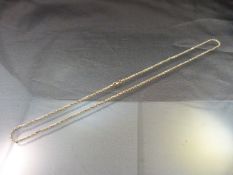9ct Gold twisted rope necklace. Approx length 46cm. Total approx 3.1g