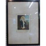 Pure Mezzotint by E M Hester s after Thomas Gainsborough R.A of Miss Haverfield. Limited edition