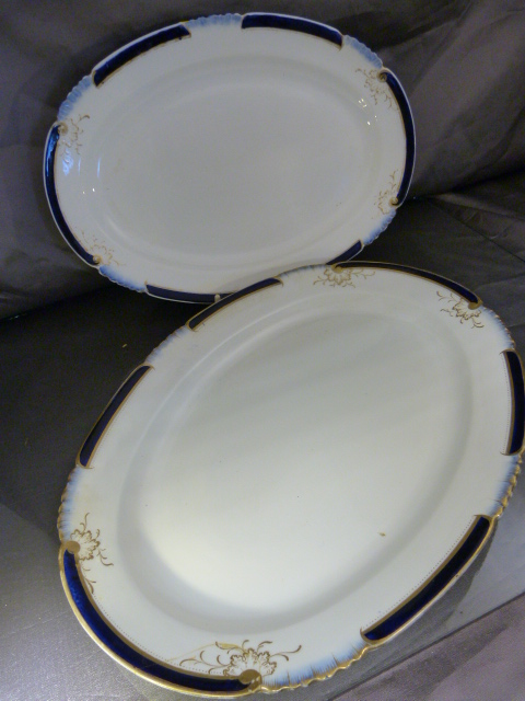 Pair of Johnson Bro's meat platters in the pattern 'Thanksgiving' along with two others. Diameter of - Image 5 of 6