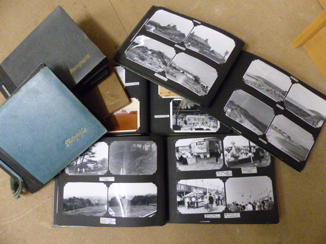 Collection of vintage photograph albums containing pictures from all around the UK - to include