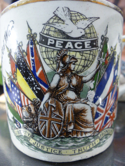 Set of five Wade Natwest Piggy Banks to include the Bank Manager along with two commemorative cups - Image 3 of 6